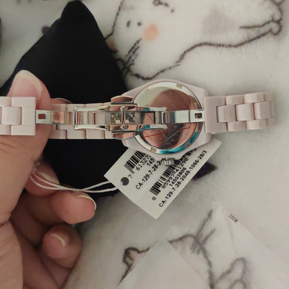 Coach Women's Preston blush ceramic stainless steel bracelet watch - Picture 7 of 8